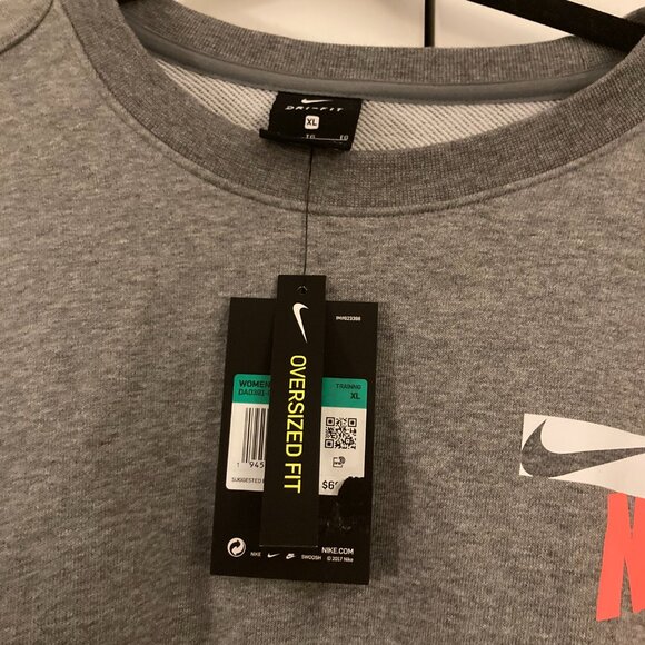 NWT Nike Womens Dri Fit Get Fit Sweatshirt DA0391-091 - Picture 3 of 6